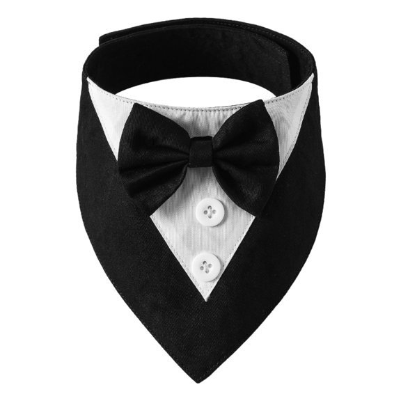 lanema Pet Neckerchief Collar Suit Design Adjustable Bandana Bowtie For Small Dog Cats