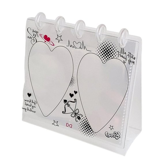lanema Photocard Holder Stand Clear Trading Card Protectors Mini Calendar Photo Album Small Picture Frame Tabletop Display