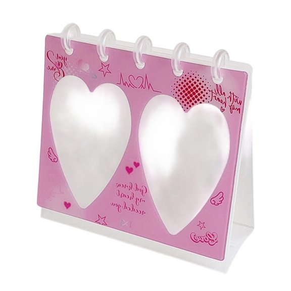 lanema Photocard Holder Stand Clear Trading Card Protectors Mini Calendar Photo Album Small Picture Frame Tabletop Display