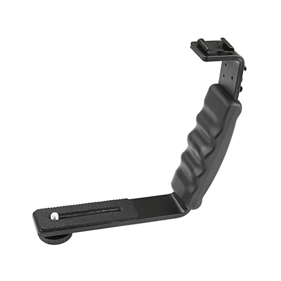 lanema Photography Video Flash Camera Grip L-Shape Bracket Holder With Cold Shoe Mount
