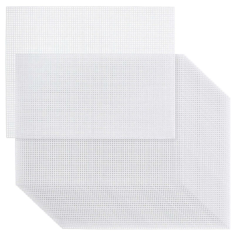 lanema Plastic Canvas Craft Sheets Permanent Needlepoint Fabric Base for Artisanal Art Projects