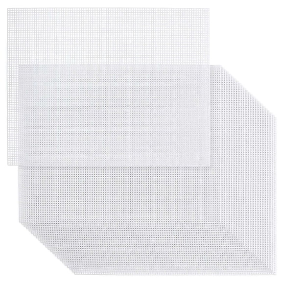 lanema Plastic Canvas Craft Sheets Permanent Needlepoint Fabric Base for Artisanal Art Projects