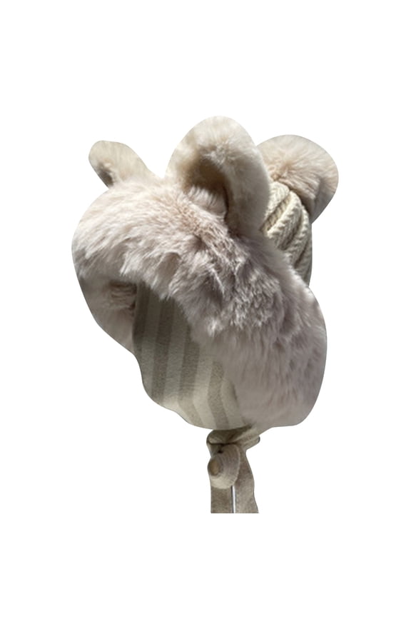 Plush Cat Ear Hat Faux Fur Cat Hat Earflap Hat Plush Cat Hat Cute Beanie Hat Cute Funny Skullies Beanie Bomber Hat