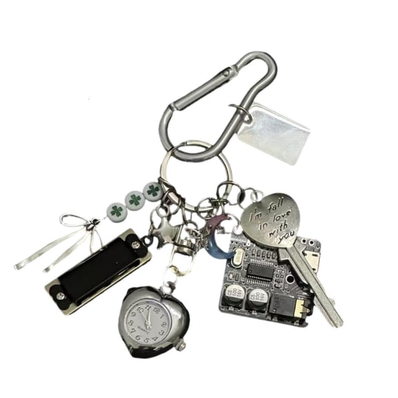 lanema Pocket Watch Pendant Multifuntional Jewelry Fashionable Keychain Accessory Bag Ornament Suitable for Dresses and Tees