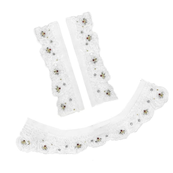 lanema Polyester Yarn Clothing Patches Digital Embroidery Flower Applique For Garment