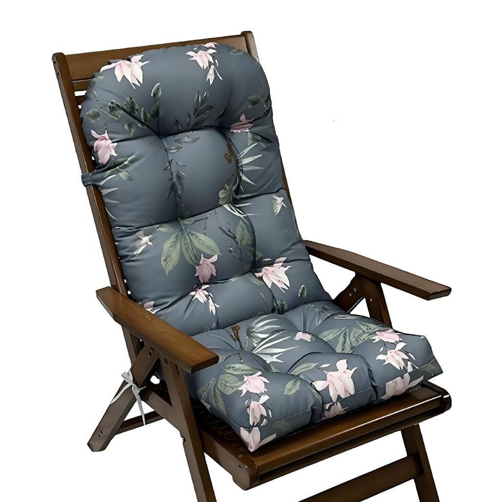 lanema Porch Yard Chair Pad 43.3 x 19.6 In, Outdoor High Back Layer ...