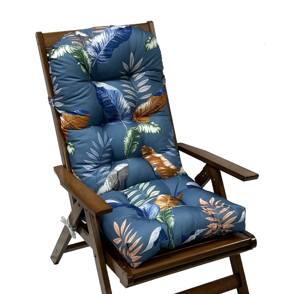 lanema Porch Yard Chair Pad 43.3 x 19.6 In, Outdoor High Back Layer ...
