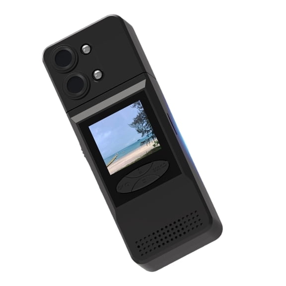 lanema Portable Body Camera Video Recorder With OLED Screen, 180Rotatable Lens for Office Lectures Travel Outdoor Use