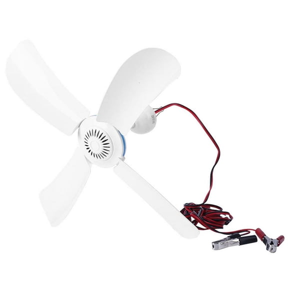 lanema Portable Ceiling Fan Mini Tent Fans for Camping Outdoor Hanging Gazebo Tents Ceiling Canopy Fan for DC 12V Battery Power