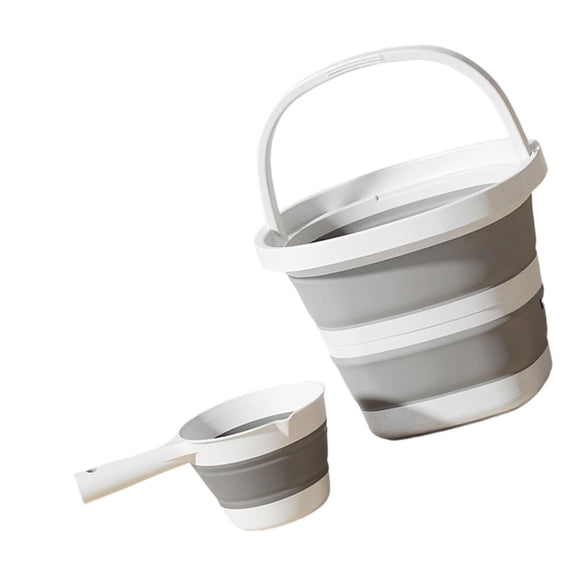 lanema Portable Collapsing Water Bucket And Scoops Ergonomic Handle PP Household Outdoor Use