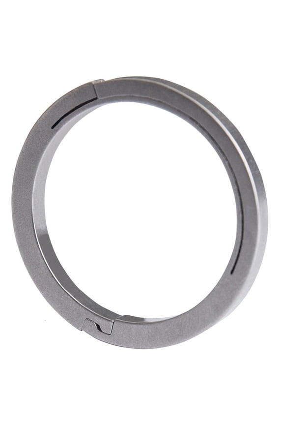 Portable Flat Keychain Rings Split Side Pushing Key Rings Heavy Duty Key Rings for Carabiner Easy to Use