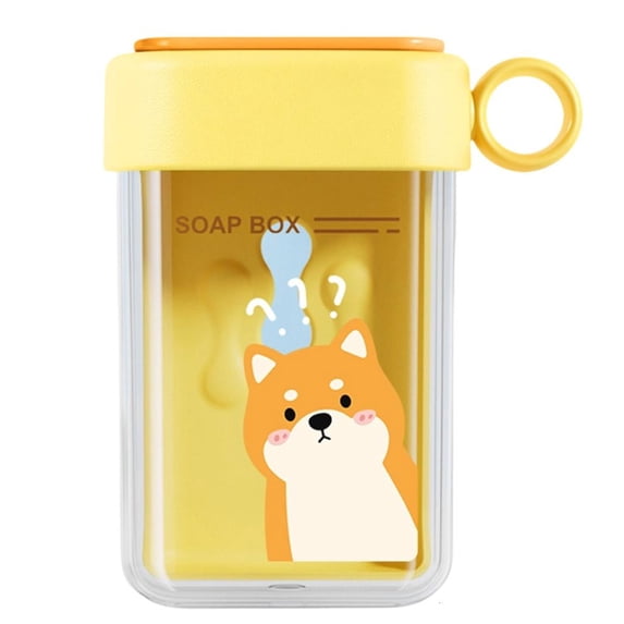Soap Box Graphics lanema Portable Soap Holder Bar Soap Box with Drainage Tray for ...