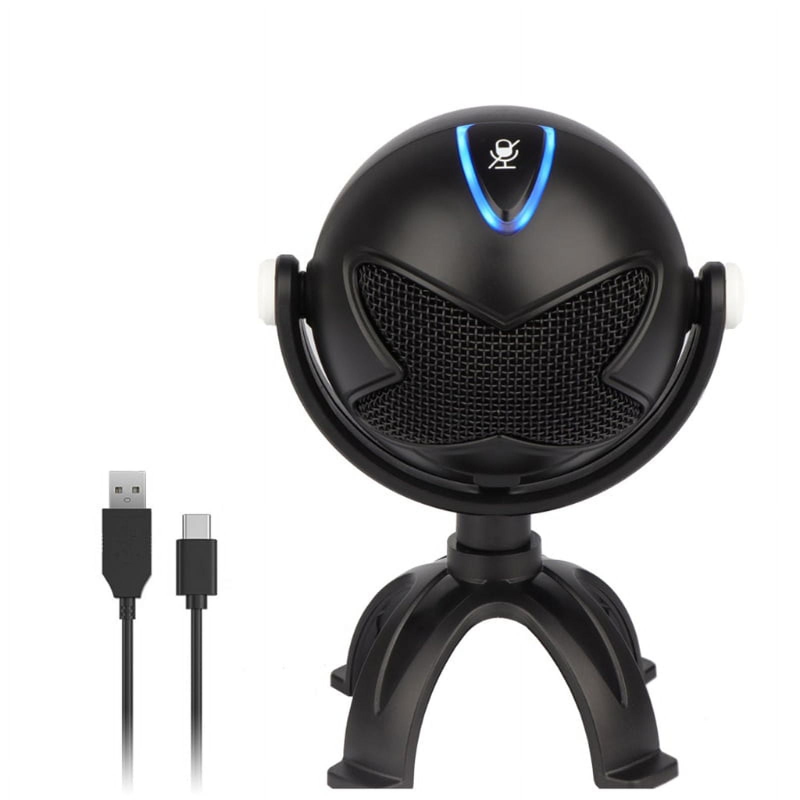 lanema Portable Wired Handheld Mic Home Party Metal Microphones Props Widely Use Durable Condenser Mics Type-C Port USB Cable