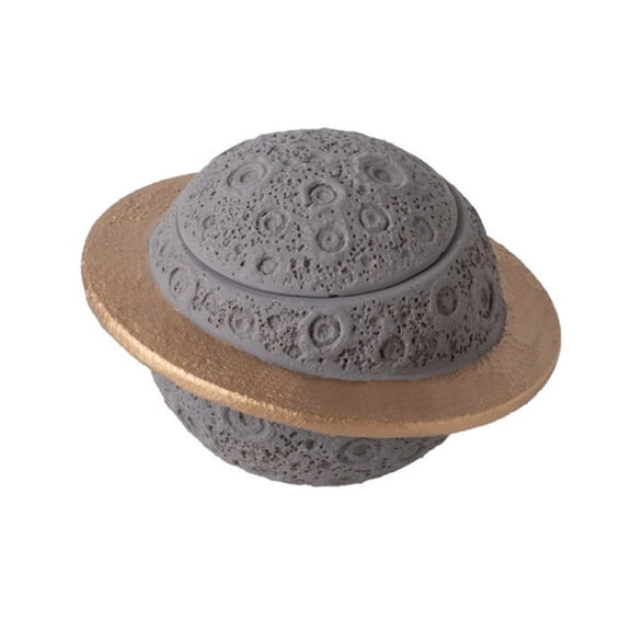 lanema Portland Cements Pet Cremation Urn Modern Planet Memorial Ashes Holder For Home Garden Backyard Tributes Display