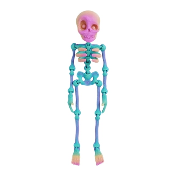 lanema Poseable Magnetic Skeleton Figurine Decoration for Kitchen Fridges