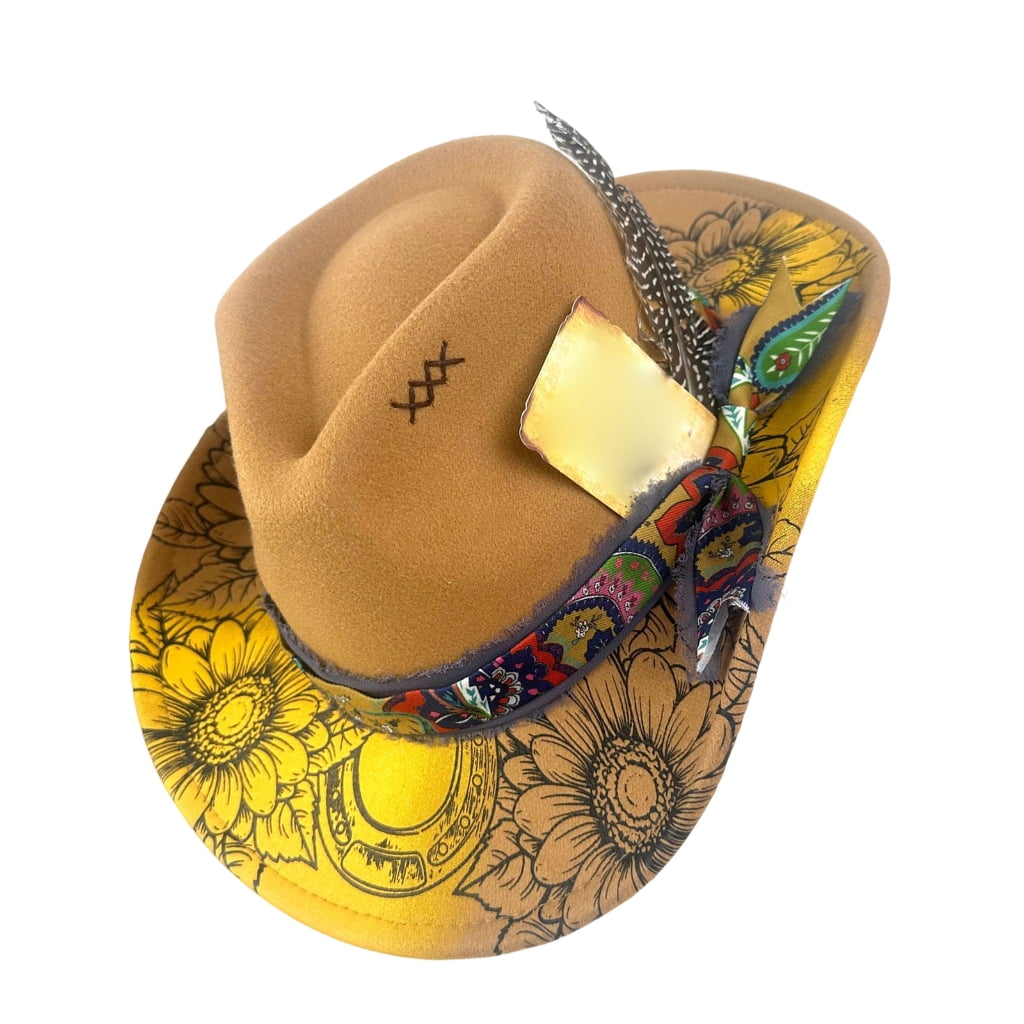 Practical Hats lanema Practical Felts Cowgirls Hat With Embellishment Comfort Outdoor ...