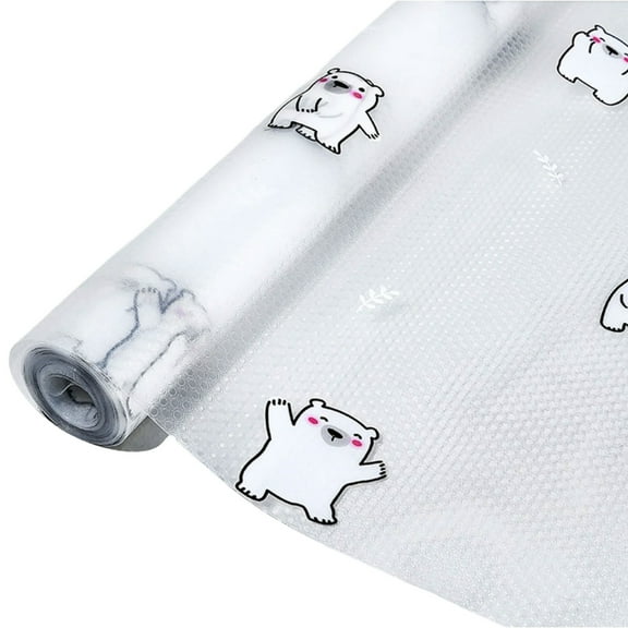 lanema Practical Nonslip Kitchen Cabinet Liners Delicate Kitchen and Bathroom Cabinet Liners Waterproof EVA Mats with Pattern