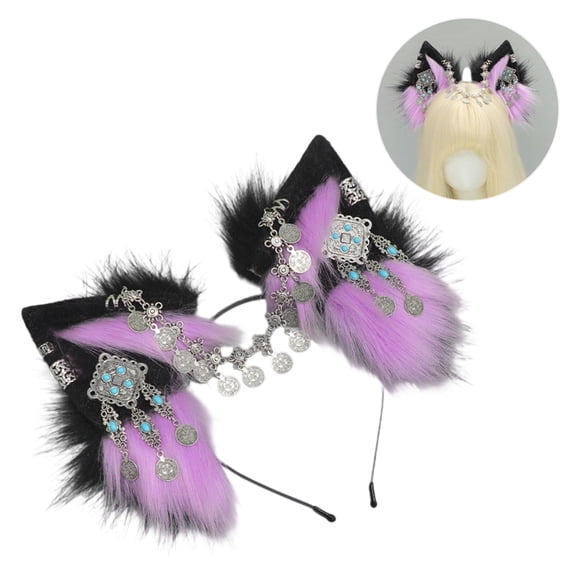 lanema Practical Plush Ears Headwear For Parties Festivals Dressing up Night