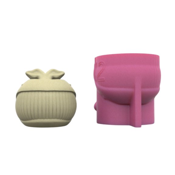 lanema Practical Whale Flower Pots Sturdy Silicone Mold Cement Plaster Craft Supplies for Garden and Indoor Decoration