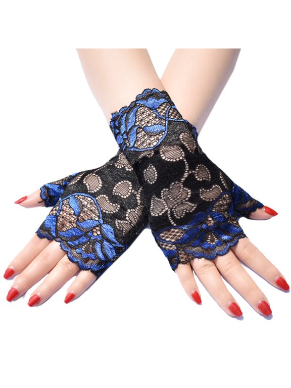 Princess Elegant Lace Fingerless Gloves Dinner Party Pageant Costume Favors Prop