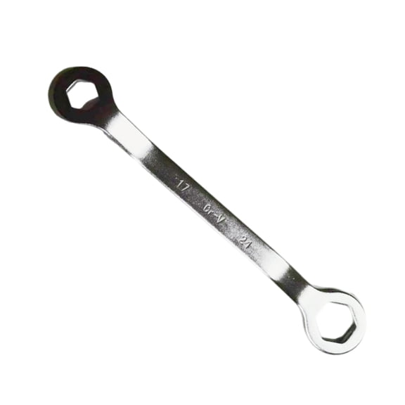 lanema Professional 17mm/24mm Hexagonal Wrench Spanner Tool, Two in One Feature Suitable for Automotive Work Motorbike Repairs