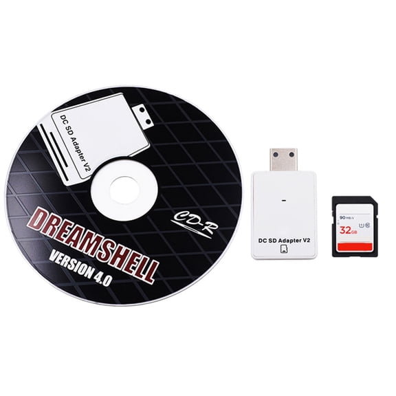 lanema Professional Adapter for Sega for DC, SD/TF Card Reader, CD for Sega Dreamcast V4.0, Game Console Accessories