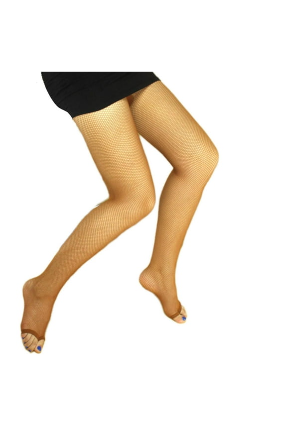 Professional Latin Dance Toeless Tights Women Pantyhose Elastic Open Toe Ladies Stretch Mesh Net Stockings