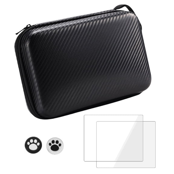 lanema Protector Case for R36S R35S K36 Handheld Game Console Scratchproof Travel Carry Case with Joysticks Caps & Screen Film