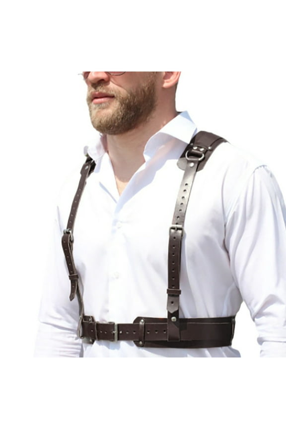 Punk Body Harness Gothic Male Chest Harness Sexy Body Chains for Men Halter