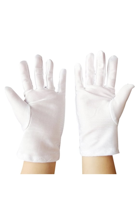 Pupils Stage White Gloves Stage Perform Dancing Elementary School Children