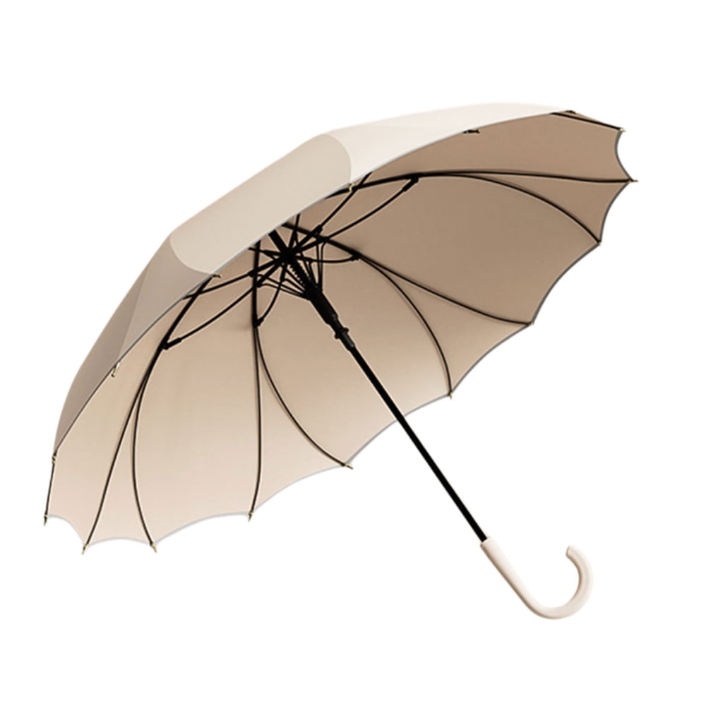 lanema Rain Umbrella Automatic Open with Reflective Trim for Safe Night Walking and Durable Wind Resistant