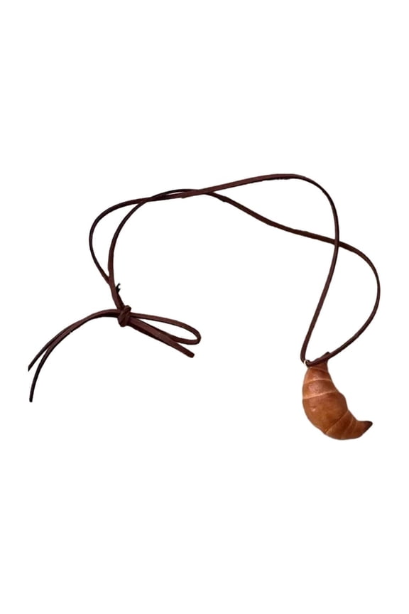 Realistic Bakery Charm Pendant Necklaces with Pretzel Sturdy Bagel Designs Fashion Acceossory for Trendy Looks Styles