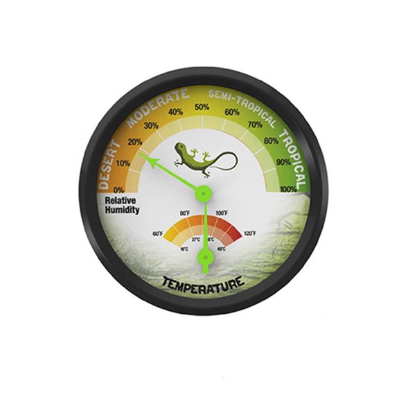 lanema Rearing Box DialGauge High-Accuracy Temperature Humidity Gauge Hygrometer VivariumTank Supplies