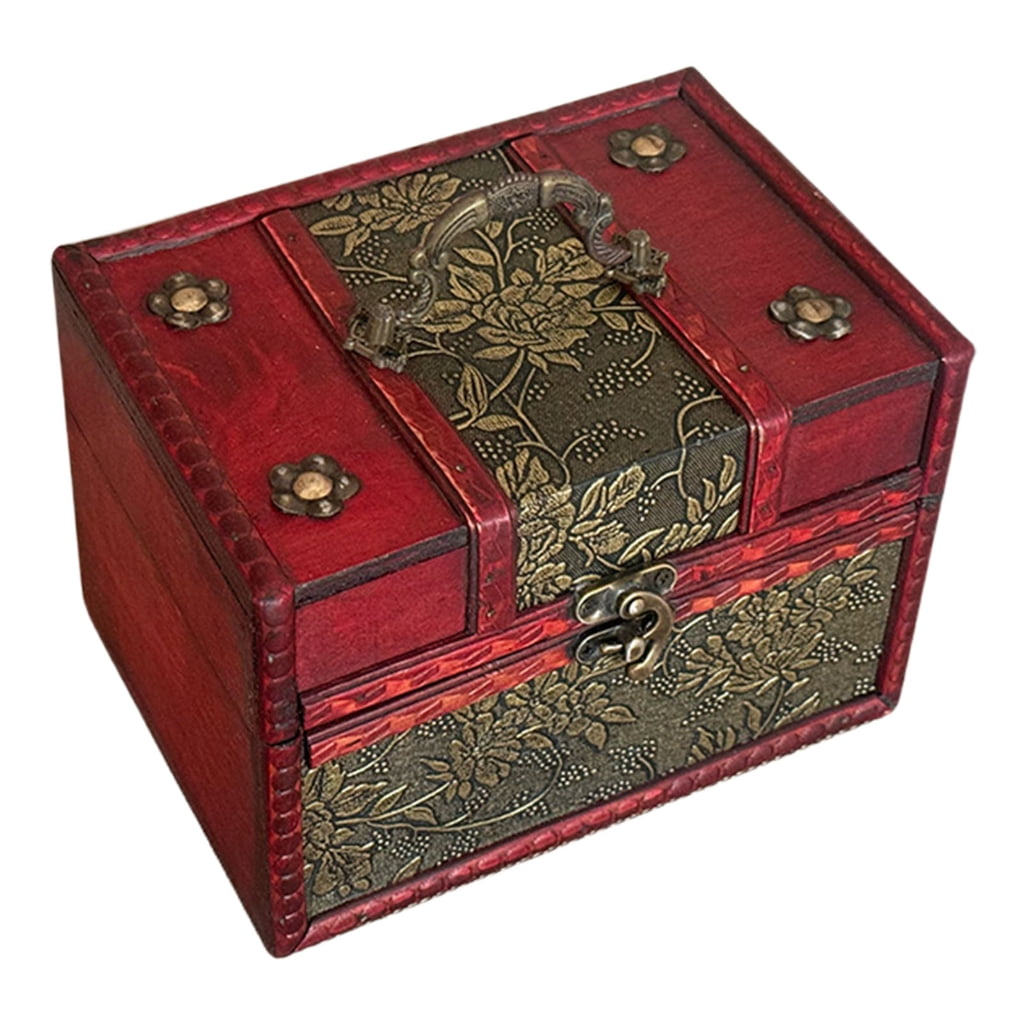 lanema Retro Wooden Storage Container Ideal for Jewelry Collectibles ...