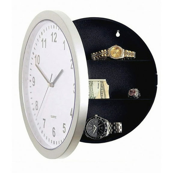 lanema Safe Wall Clock Home Decorations Valuables Storage Box Hidden Secret Money Box