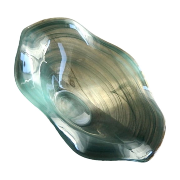 lanema Serving Dish Rippled Glass Salad Bowl Heat Resistant Entertaining Tableware