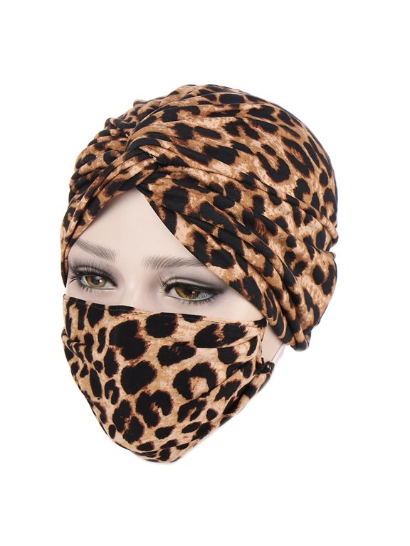 Set of Fashion Headscarf Set Cancer Chemo Hat Sleeping Hat for Women