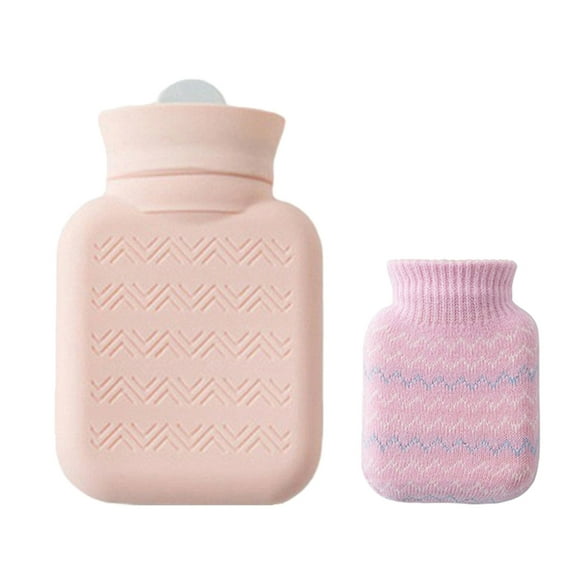 lanema Silicone Hot Water Bottles 300ml With Cover For Easy Heating And Long Time Warmt