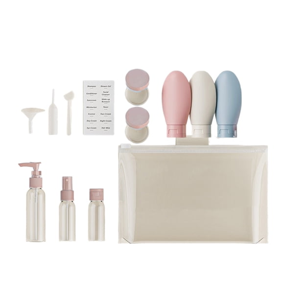 lanema Silicone Refillable Lotion Bottle Empty Travel Portable Squeeze Shampoo Shower
