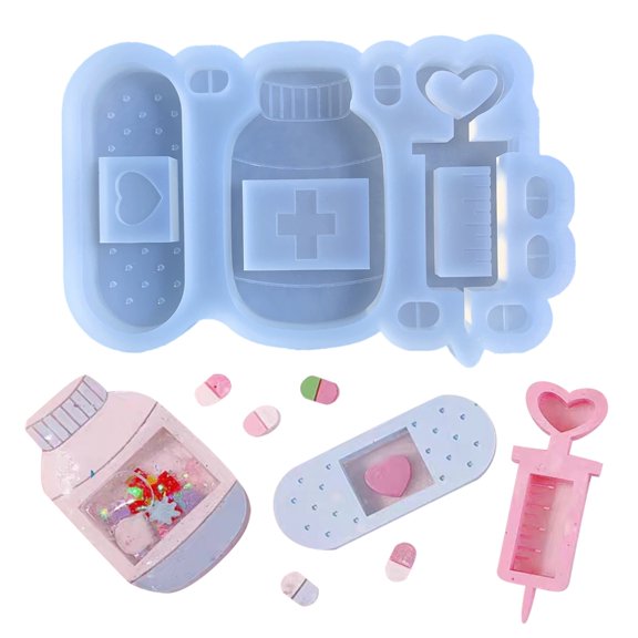lanema Silicone Shaker Molds Resin Casting Shaker Mold Jewelry Pendant Making Mould