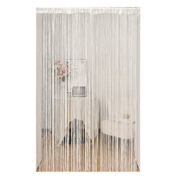 lanema Silver Flat Weave Window Screen Curtain Permanent Polyester Fabric For Security And Simple Interior Styling