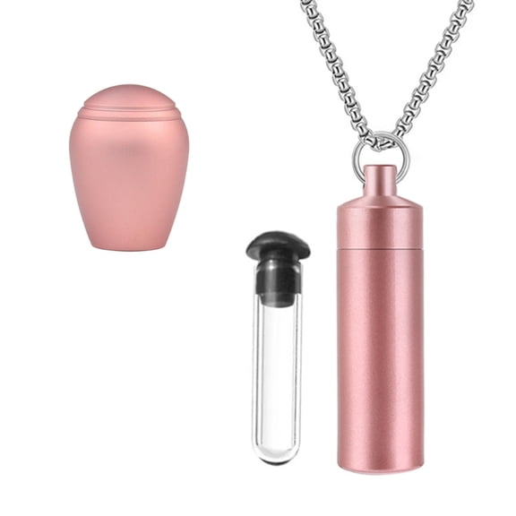 lanema Simple Ashes Urn Memorial Jewelry Cremation Box Metal Jar Cremation Jewelry Urn Casket for Ashes