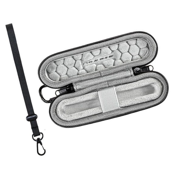 lanema Single Fountain Pen Bag Storage Solution with Convenient Carry Option Including Strap and Carabiner for Everyday Use