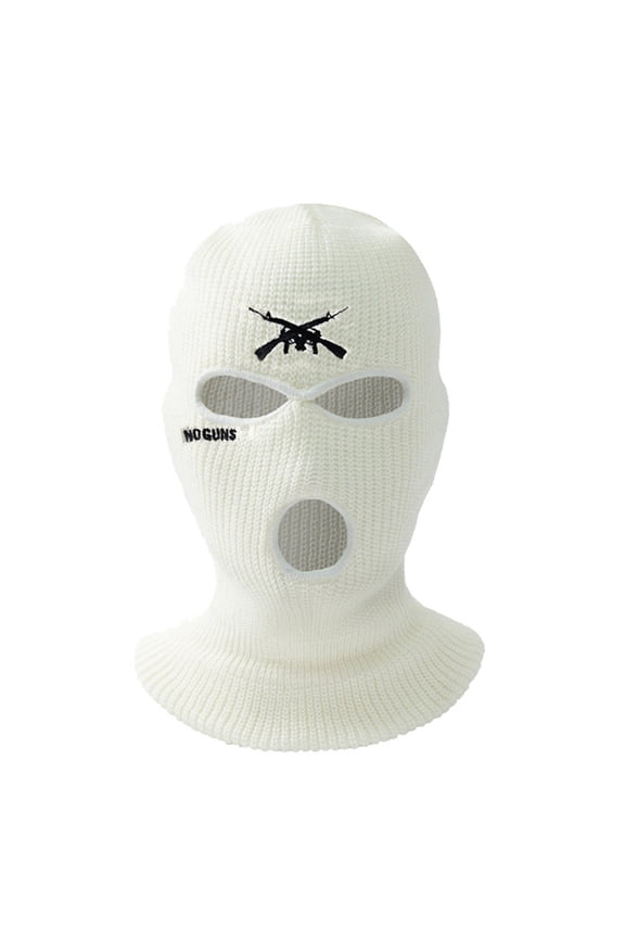 Ski Knitted Warm Full Face Winter Handmade Riding Three-hole Balaclava Hat