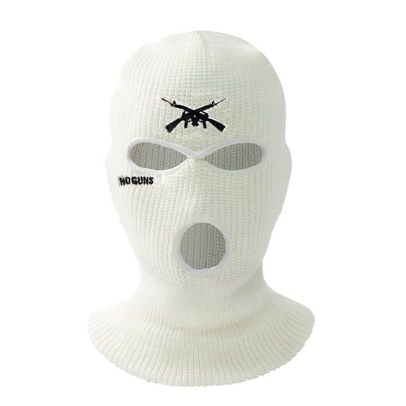 lanema Ski Knitted Warm Full Face Winter Handmade Riding Three-hole Balaclava Hat