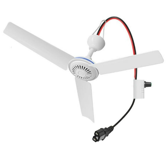 lanema Small Ceiling Fan C13 Plug Hanging Fan Air Portable Outdoor Canopy Dorm Fan Adjustable Speed 12V-85V