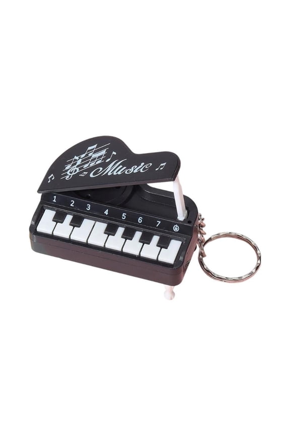 Small Electronic Piano Keychain Vertical Small Piano Key Pendant Cute Musical Instrument Piano Keyring Kids