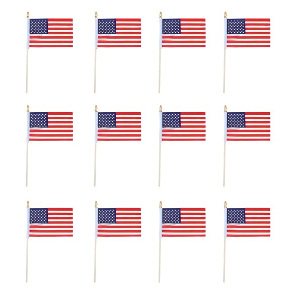 lanema Small Handheld American Flags For School Rallies Event And Decoration