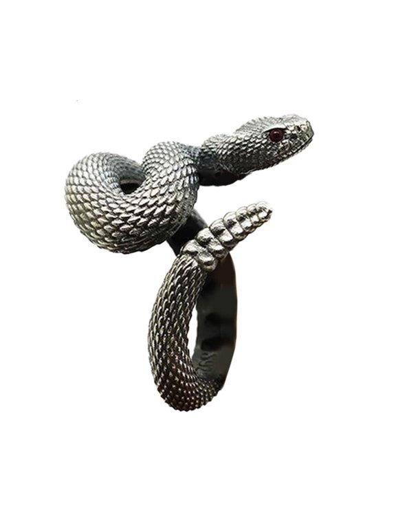 Snake Animal Punk Gothic Rattlesnake Wrap Shape Adjustable Unisex Birthday Jewelry