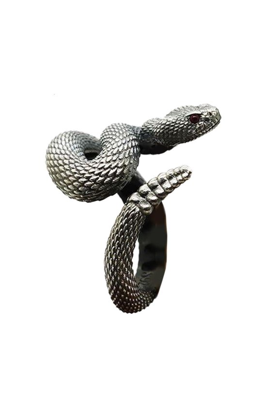 Snake Animal Punk Gothic Rattlesnake Wrap Shape Adjustable Unisex Birthday Jewelry
